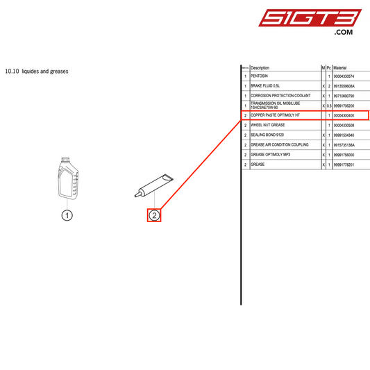 COPPER PASTE OPTIMOLY HT - 4300400 [PORSCHE 991.2 GT3 R]