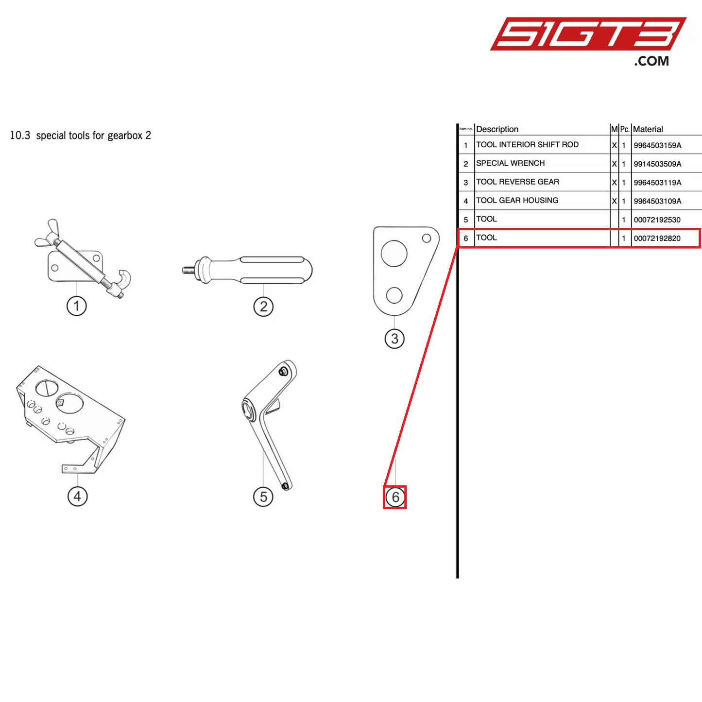 TOOL - 00072192820 [PORSCHE 997.2 GT3 Cup]