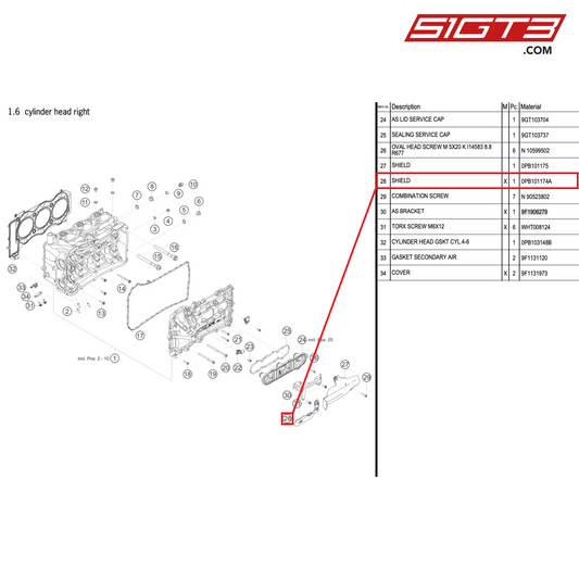 SHIELD - 0PB101174A [PORSCHE 992.1 GT3 Cup]