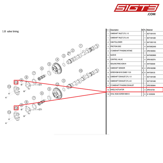 SHIELD ACTUATOR - 0PB103729 [PORSCHE 992.1 GT3 Cup]