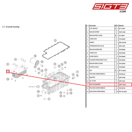 HEAT EXCHANGER - 0PB117037A [PORSCHE 992.1 GT3 R]