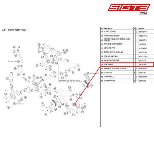 SEAL BANK 2 - 0PB121149 [PORSCHE 991.1 GT3 Cup (2017)]