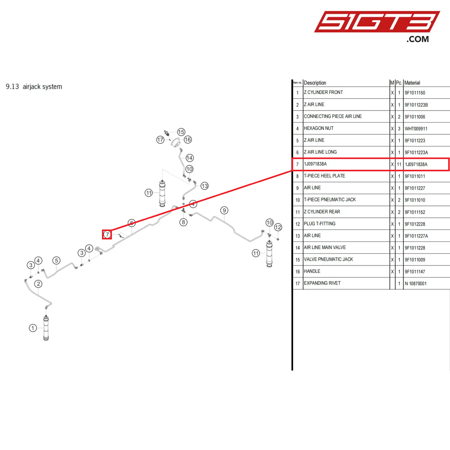 CABLE TIE BRACKET - 1J0971838A [PORSCHE 911 GT3 Cup Type 992]