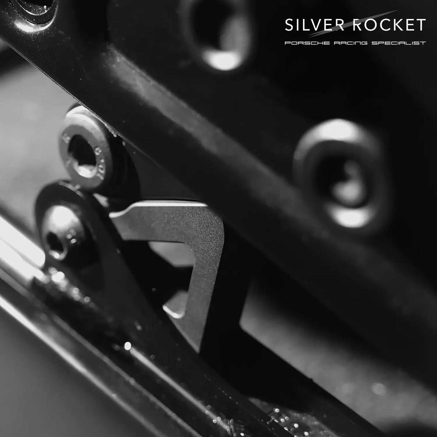SilverRocket PORSCHE LWB SEAT ANGLE ADJUSTER - TC4 TITANIUM [PORSCHE 981 / 718 / GT4 / RS, 991 GT3 / RS]
