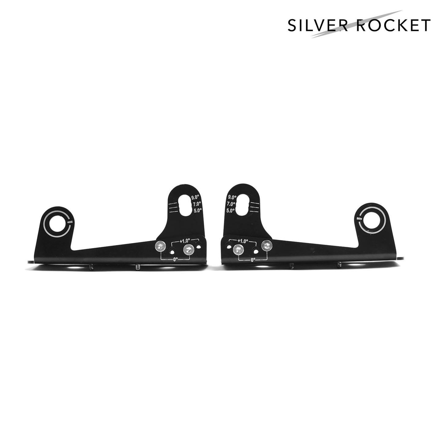 SilverRocket ULTRA PRECISION AOA ADJUSTER FOR SR DRS-1 / CS WING with GT4 RS OEM WING SUPPORT OR SR RISERS [PORSCHE 718 GT4 RS]