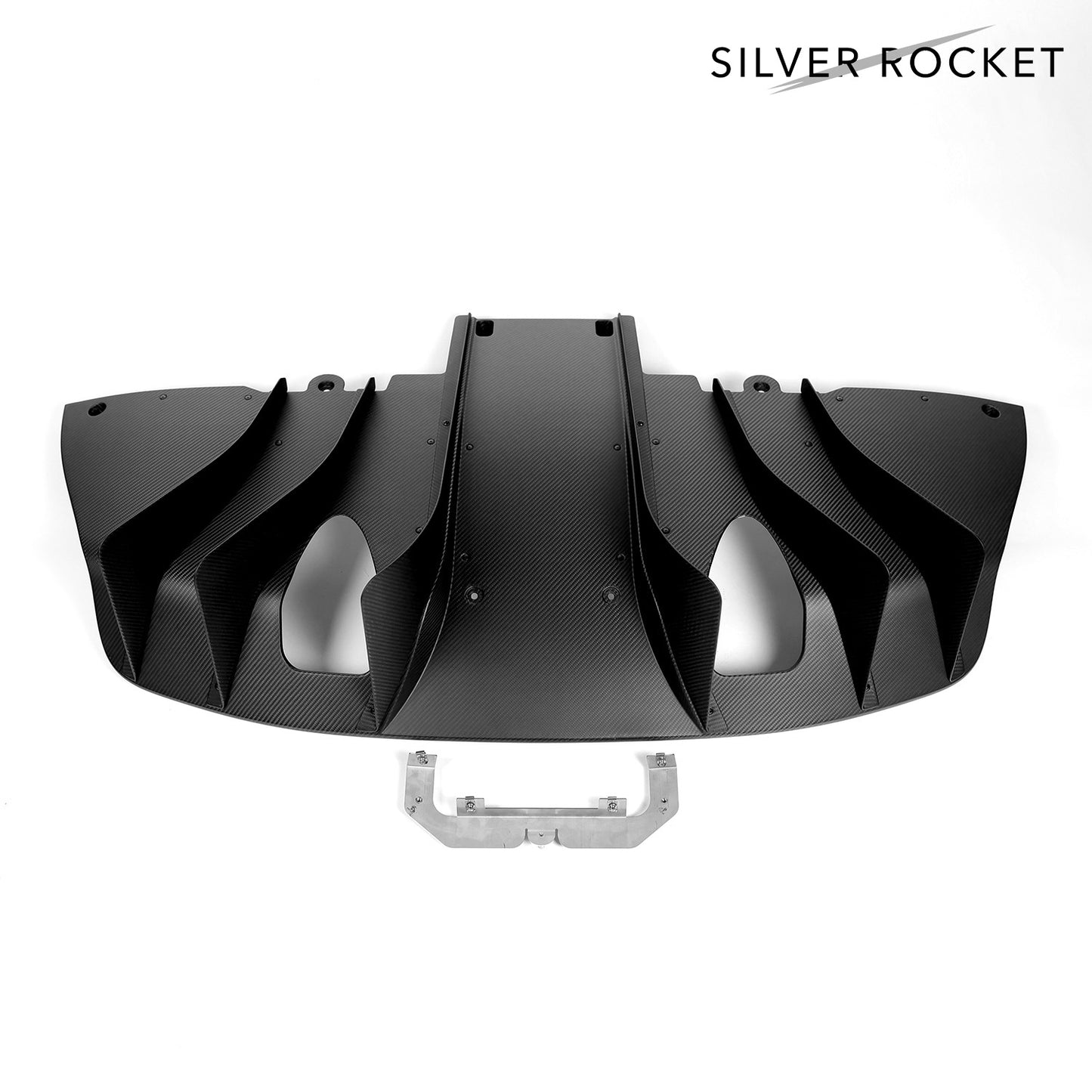 SilverRocket ULTRA DOWNFORCE DRY CARBON FIBER REAR DIFFUSER [PORSCHE 718 GT4 RS]