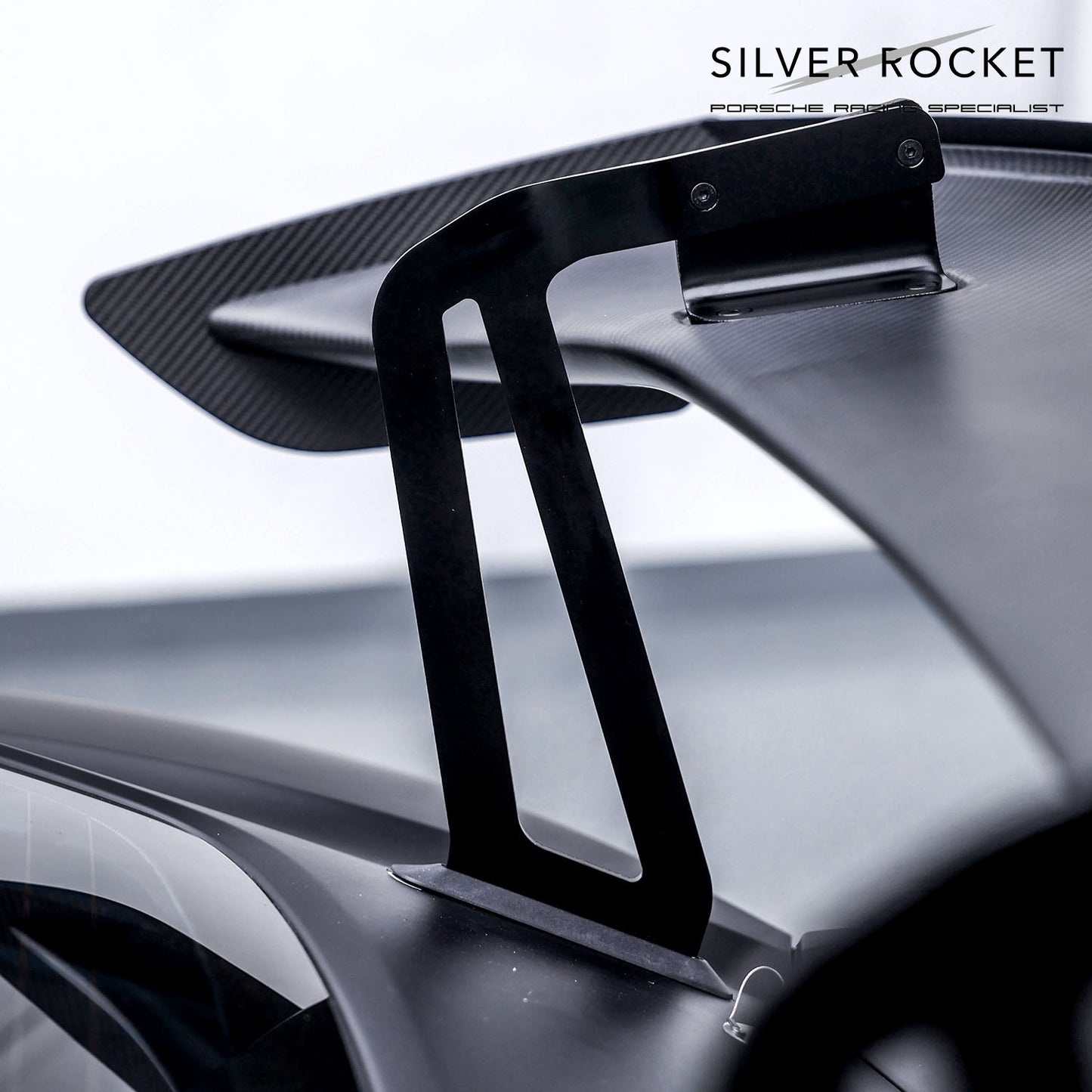 SilverRocket DRY CARBON FIBER CLUBSPORT REAR WING V2.0 - 9F2827677B [PORSCHE 981 / 718 GT4 Clubsport, 718 GT4 RS Clubsport]