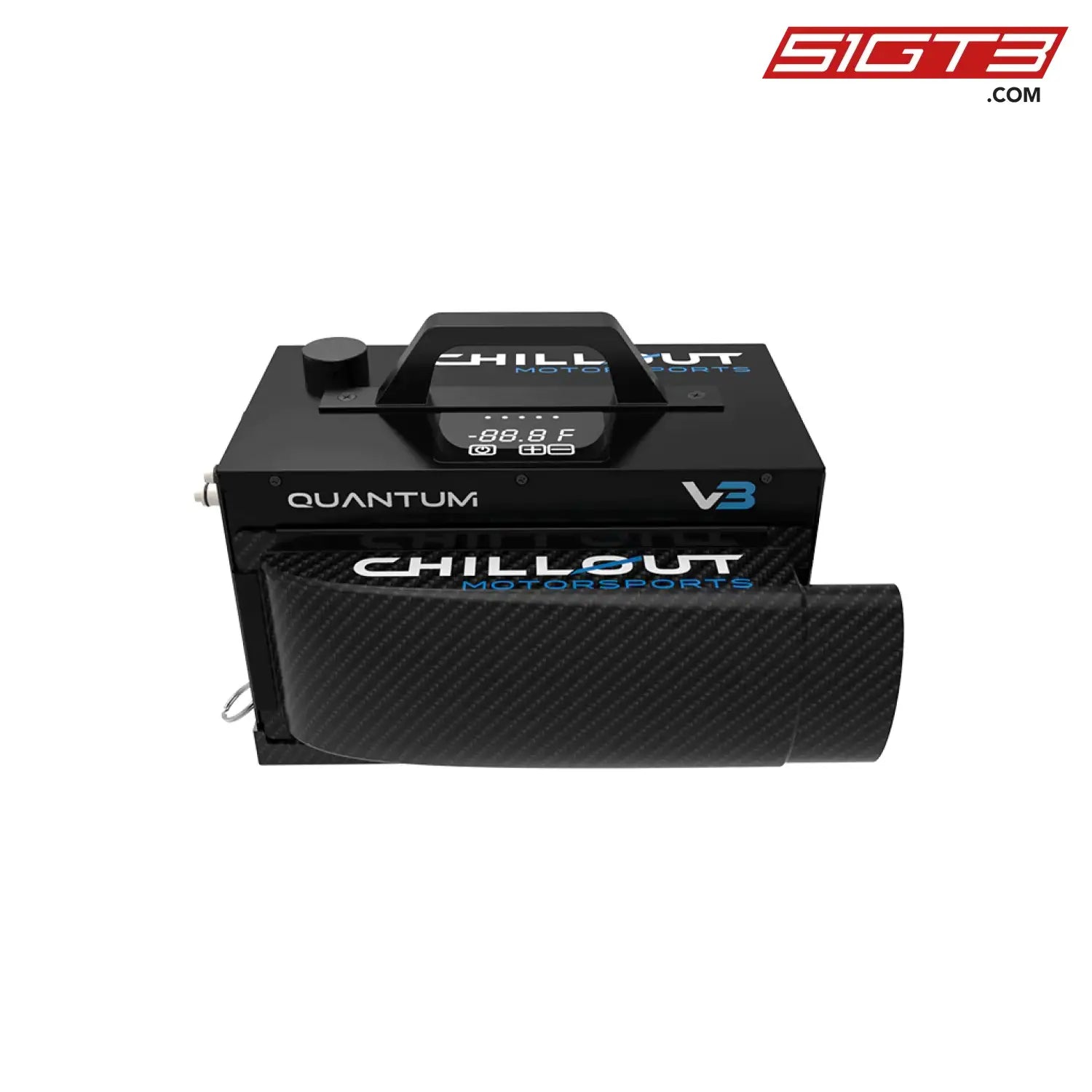 3" 90º Ultra Slimline Carbon Fiber Plenum - Co-Usp3 [Chillout Systems]