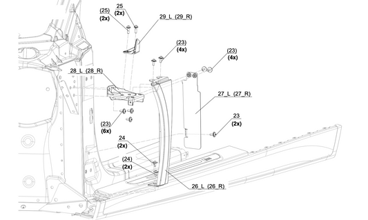 FRONT FENDER - 4S0 821 106 GRU [Audi R8 GT4]