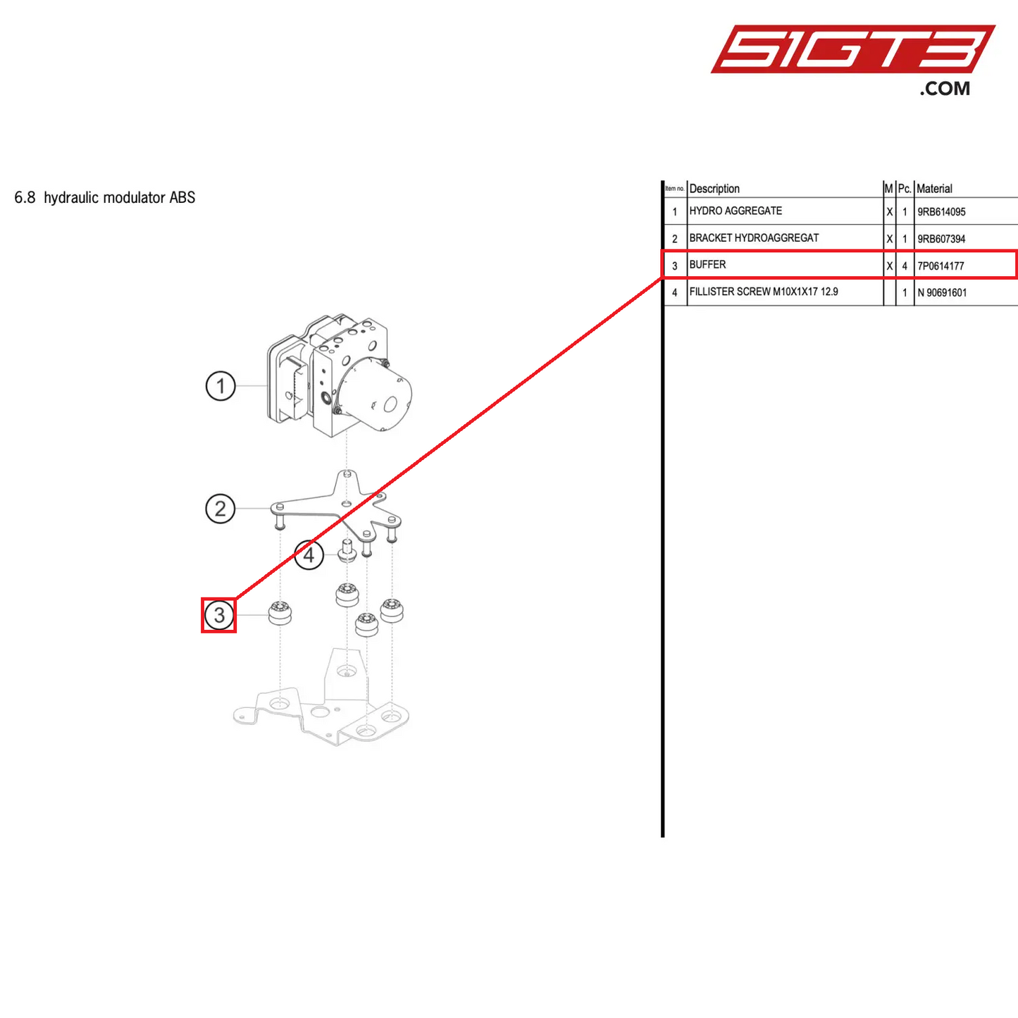 BUFFER - 7P0614177 [PORSCHE 992.1 GT3 R]