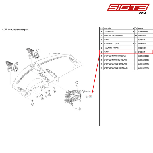 PLUG CLAMP - 8T0853107 [PORSCHE 718 Cayman GT4 RS Clubsport]