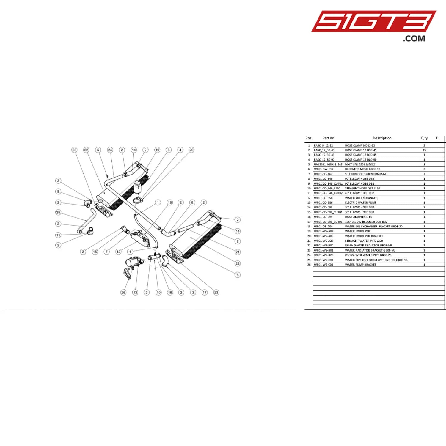 90° Elbow Hose D32 - Wf01-Co-B45_Cut01 [Wolf F Mistral] Water System