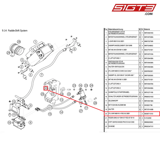 FILLISTER SCREW M8X16 - 90006713103 [PORSCHE 997.1 GT3 R]