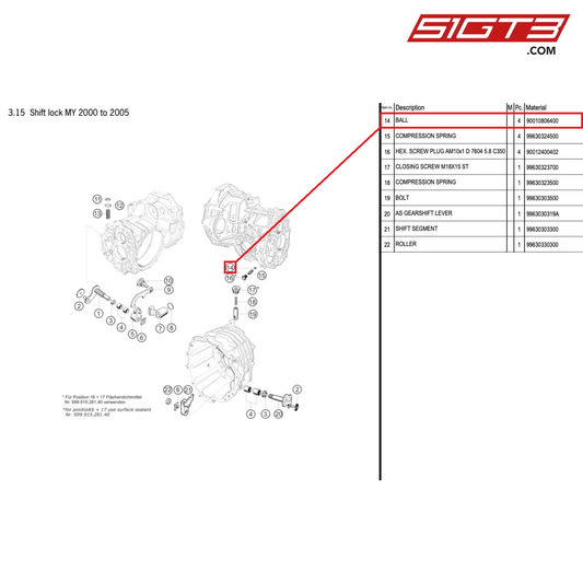 BALL - 90010806400 [PORSCHE 996 GT3 Cup]