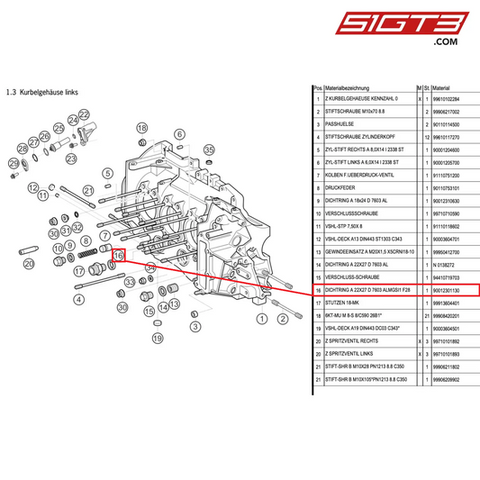 ALUM.SEALING-RING 22X27 D 7603 ALMGSI1 F28 - 90012301130 [PORSCHE 997.1 GT3 R]