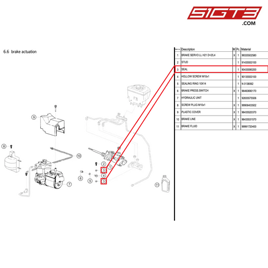 SEAL - 90435590200 [PORSCHE 964 Cup]