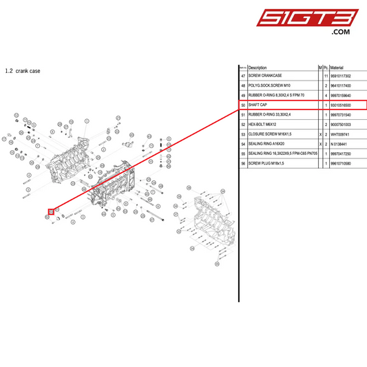 SHAFT CAP - 93010516500 [PORSCHE 996 GT3 Cup]