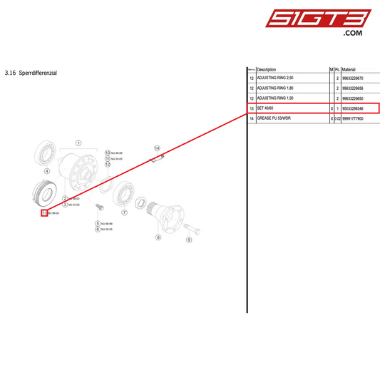 SET 40/60 - 95033298346 [PORSCHE 996 GT3 Cup]