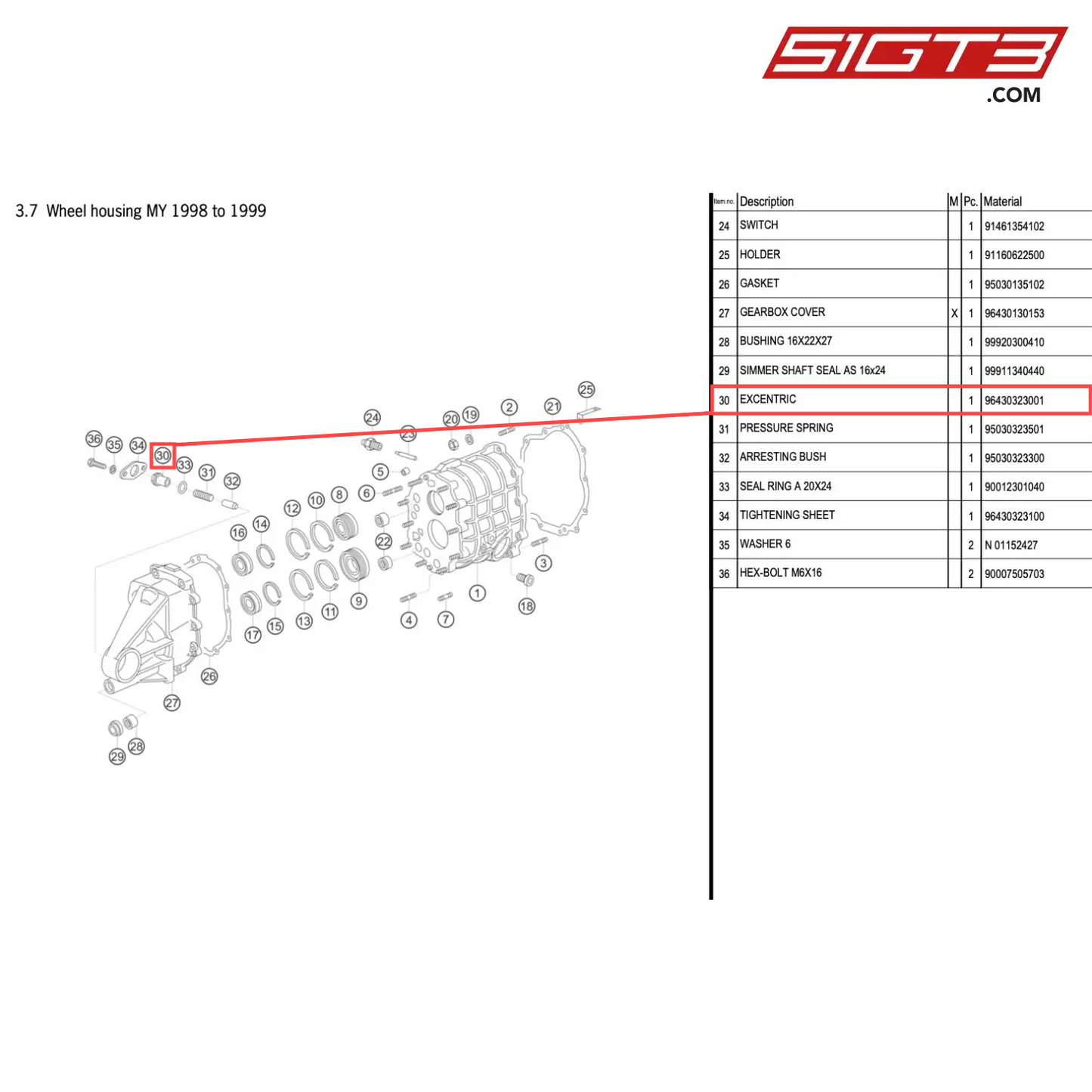 EXCENTRIC - 96430323001 [PORSCHE 996 GT3 Cup]