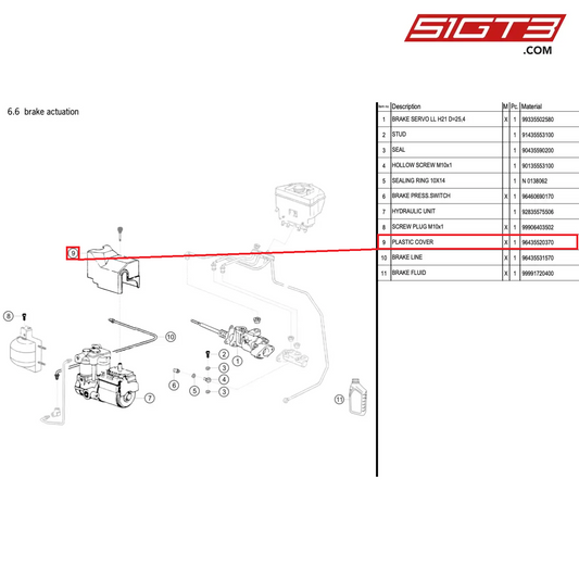 PLASTIC COVER - 96435520370 [PORSCHE 964 Cup]