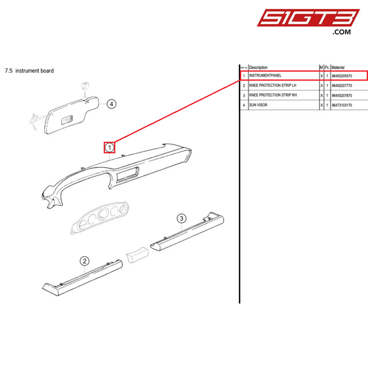 INSTRUMENTPANEL - 96455205570 [PORSCHE 964 Cup]