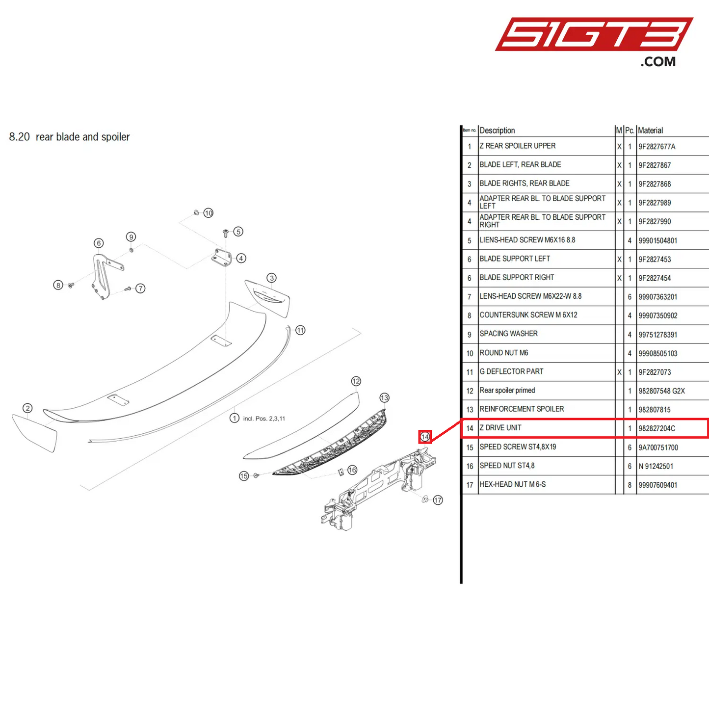 Z DRIVE UNIT - 982827204C [PORSCHE 718 Cayman GT4 Clubsport]