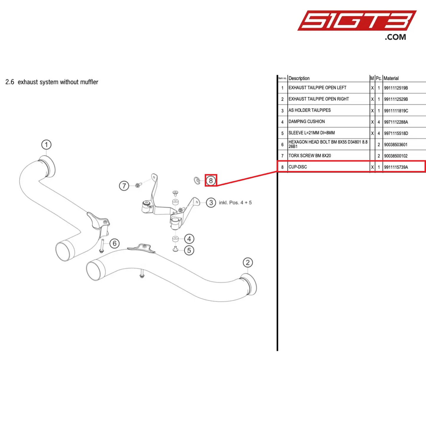 CUP-DISC - 9911115739A [PORSCHE 991.1 GT3 Cup (2017)]