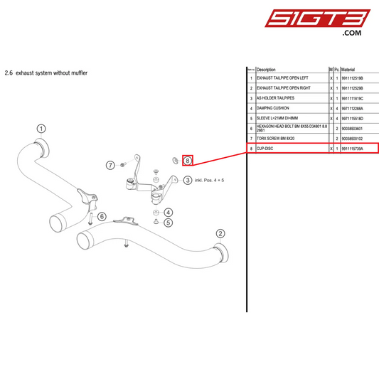 CUP-DISC - 9911115739A [PORSCHE 991.1 GT3 Cup (2017)]