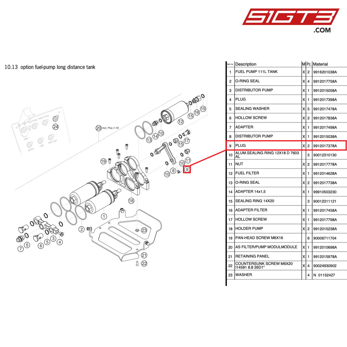 PLUG - 9912017378A [PORSCHE 911 GT3 Cup Type 991 (GEN 2)]