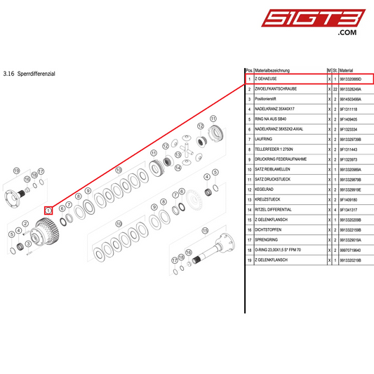 AS HOUSING - 9913320889D [PORSCHE 991.1 GT3 Cup (2014)]