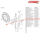 AS BRAKE DISK FA LEFT 380X32MM - 9913511058A [PORSCHE 991.1 GT3 Cup]