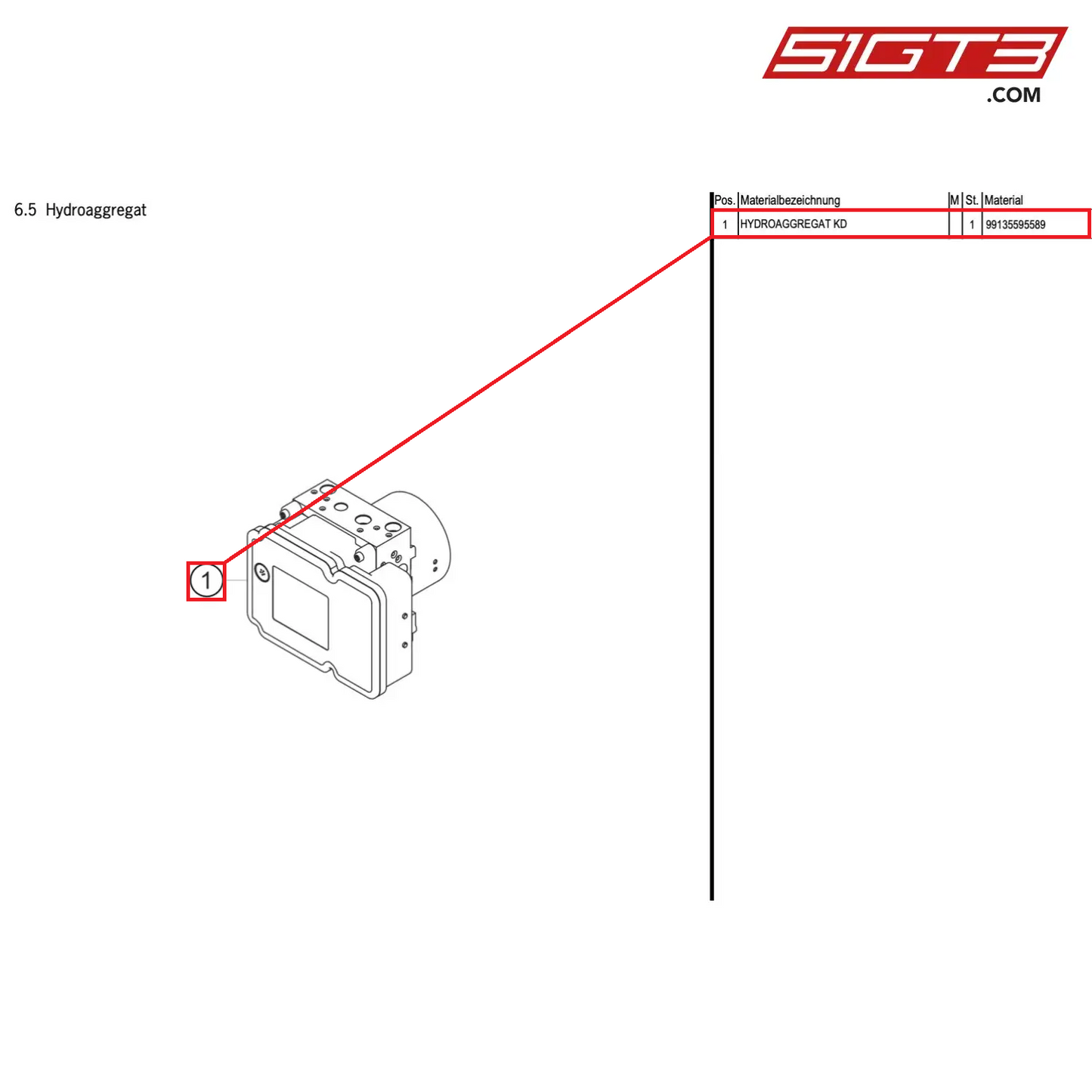 HYDRAULIC UNIT SERVICE - 99135595589 [PORSCHE Cayman 981 GT4 Clubsport]