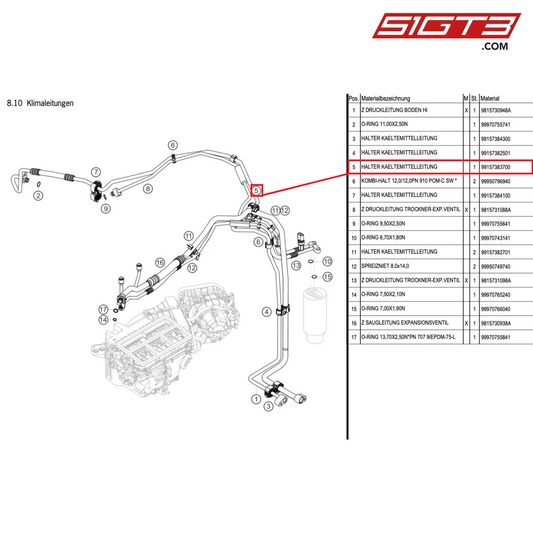 SUPPORT - 99157383700 [PORSCHE Cayman 981 GT4 Clubsport]