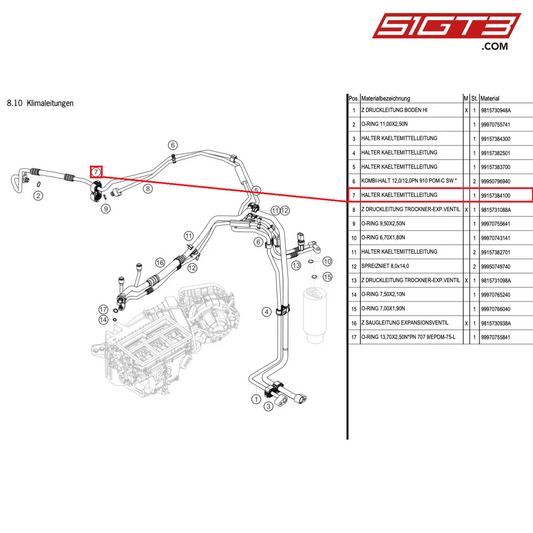 SUPPORT - 99157384100 [PORSCHE Cayman 981 GT4 Clubsport]