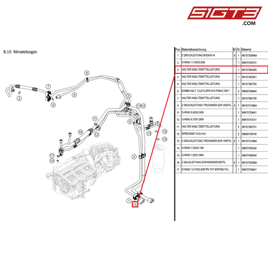 SUPPORT - 99157384300 [PORSCHE Cayman 981 GT4 Clubsport]