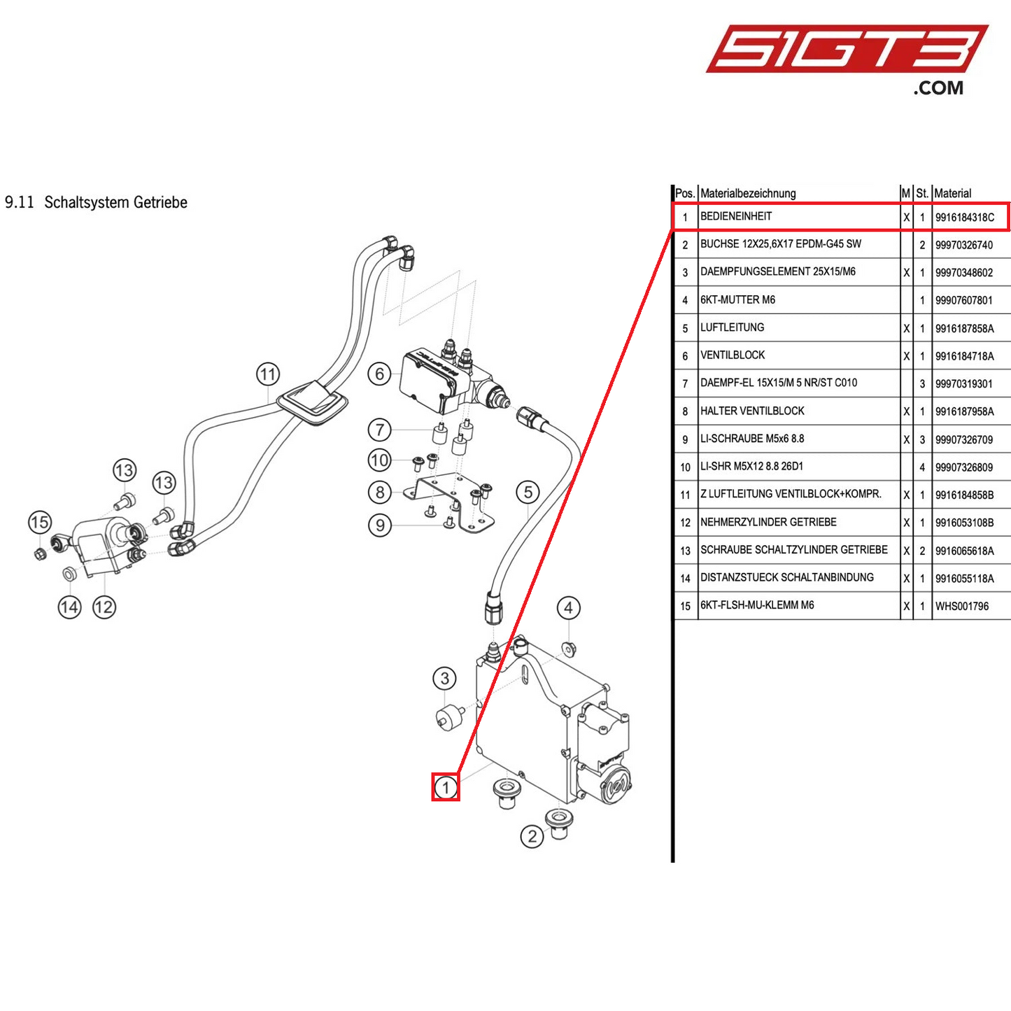 CONTROL UNIT - 9916184318C [PORSCHE 991.1 GT3 Cup (2014)]