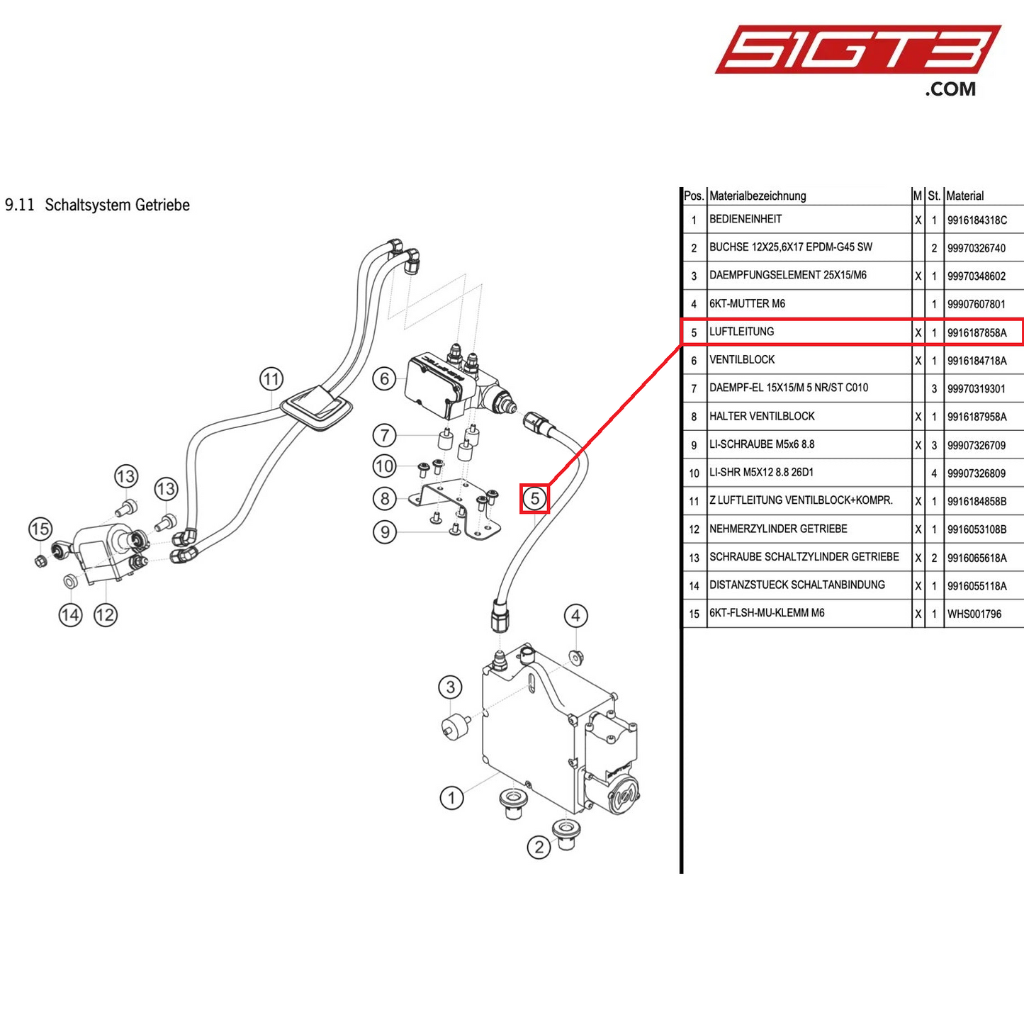 AIR LINE - 9916187858A [PORSCHE 991.1 GT3 Cup (2014)]