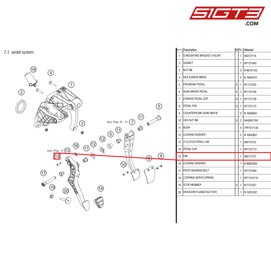 PIN - 992721737 [PORSCHE 992.1 GT3 Cup]