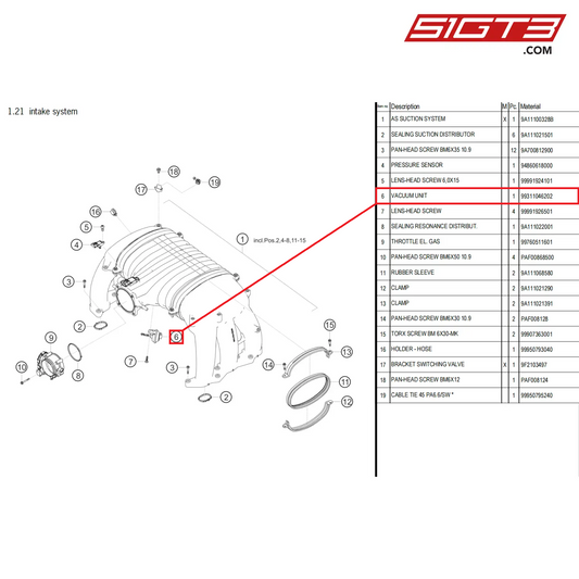 VACUUM UNIT - 99311046202 [PORSCHE 718 Cayman GT4 Clubsport]