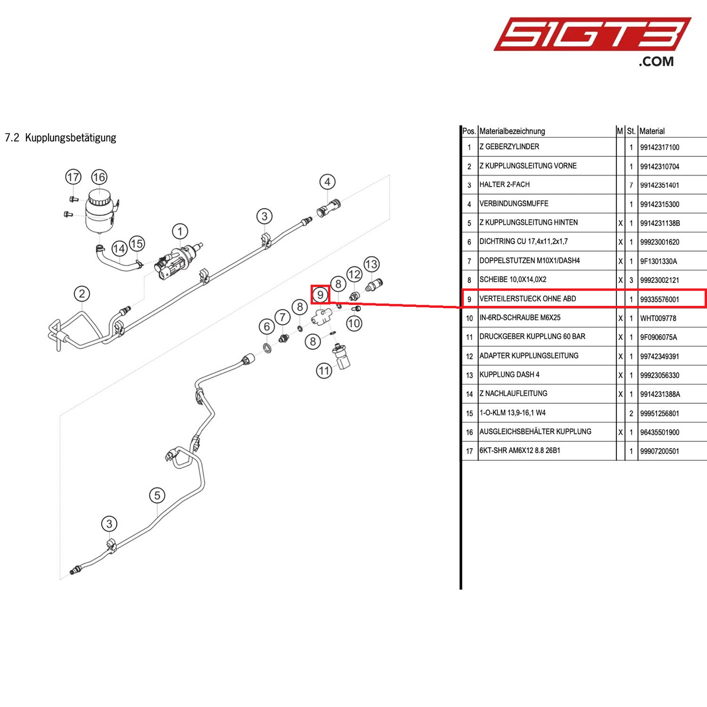 DISTRIBUTING PIECE - 99335576001 [PORSCHE 991.1 GT3 Cup (2014)]