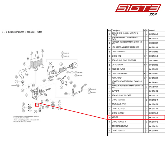 AS TUBE - 99610731173 [PORSCHE 996 GT3 Cup]