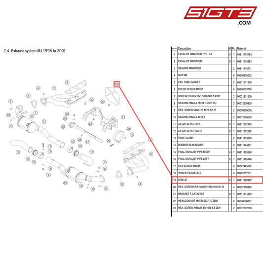 SHIELD - 99611326392 [PORSCHE 996 GT3 Cup]