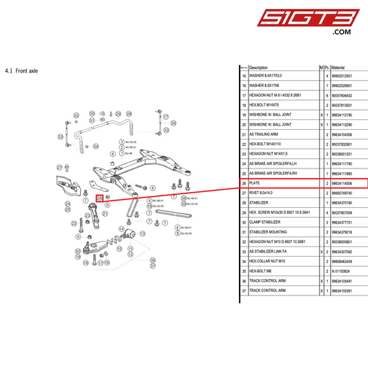 PLATE - 99634114506 [PORSCHE 996 GT3 Cup]