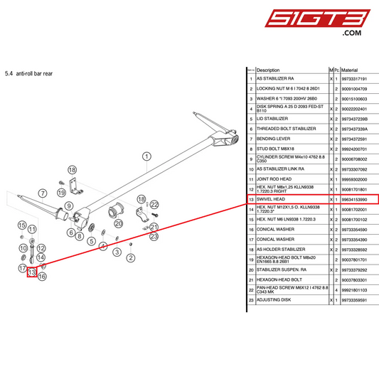 DREHKOPF - 99634153990 [PORSCHE 997.2 GT3 Cup]