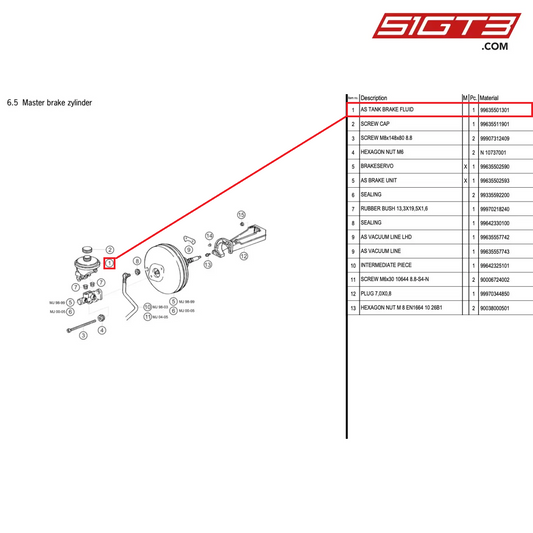 AS TANK BRAKE FLUID - 99635501301 [PORSCHE 996 GT3 Cup]