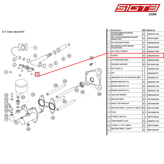 SCHIEBER - 9963552619A [PORSCHE 997.2 GT3 Cup]