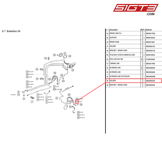 HOLDER - 99635550205 [PORSCHE 996 GT3 Cup]