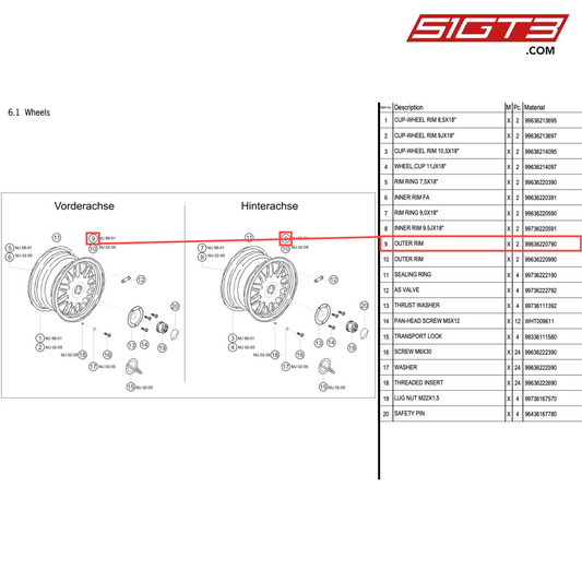 OUTER RIM - 99636220790 [PORSCHE 996 GT3 Cup]