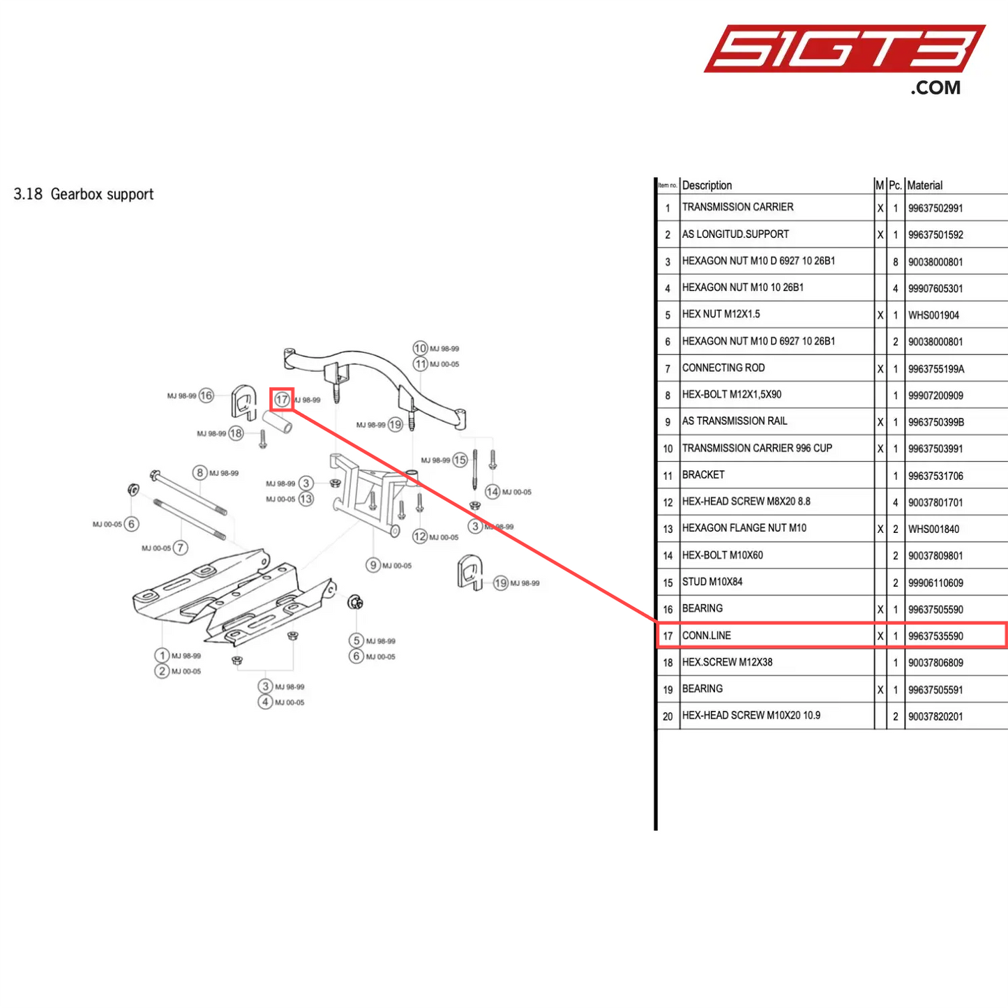 CONN.LINE - 99637535590 [PORSCHE 996 GT3 Cup]