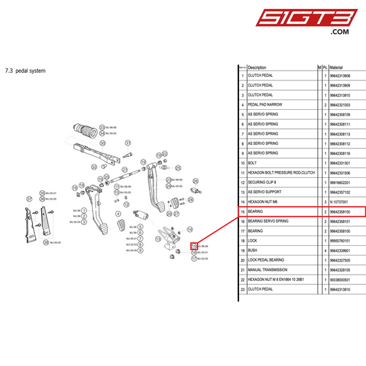 BEARING - 99642358100 [PORSCHE 996 GT3 Cup]